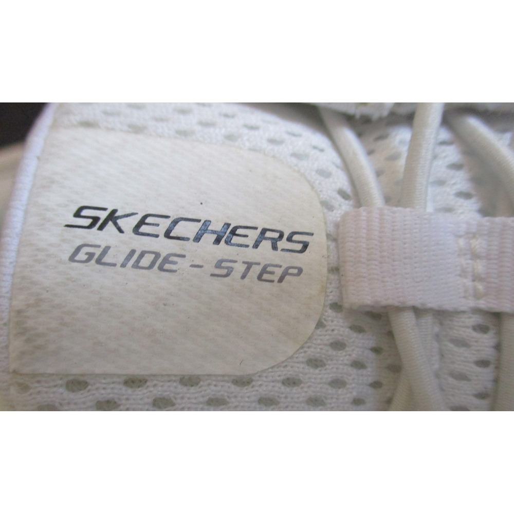 Skechers Hands Free Slip-ins Glide-Step White Sneakers 150420 Women's 10 - Picture 10 of 11